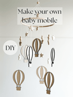 DIY Make your own air balloons baby mobile - Minidreams Decor