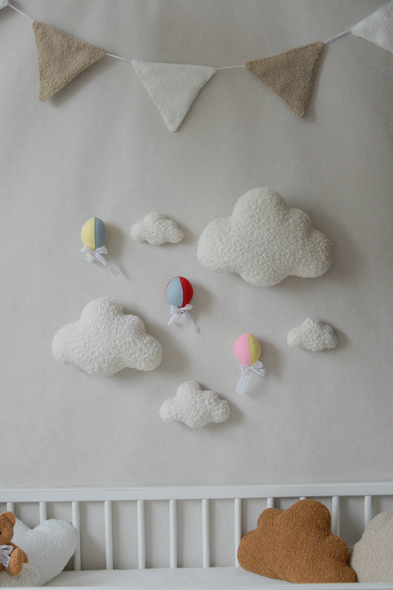 Hot Air Balloon Wall Decor Set | Nursery Wall Decor