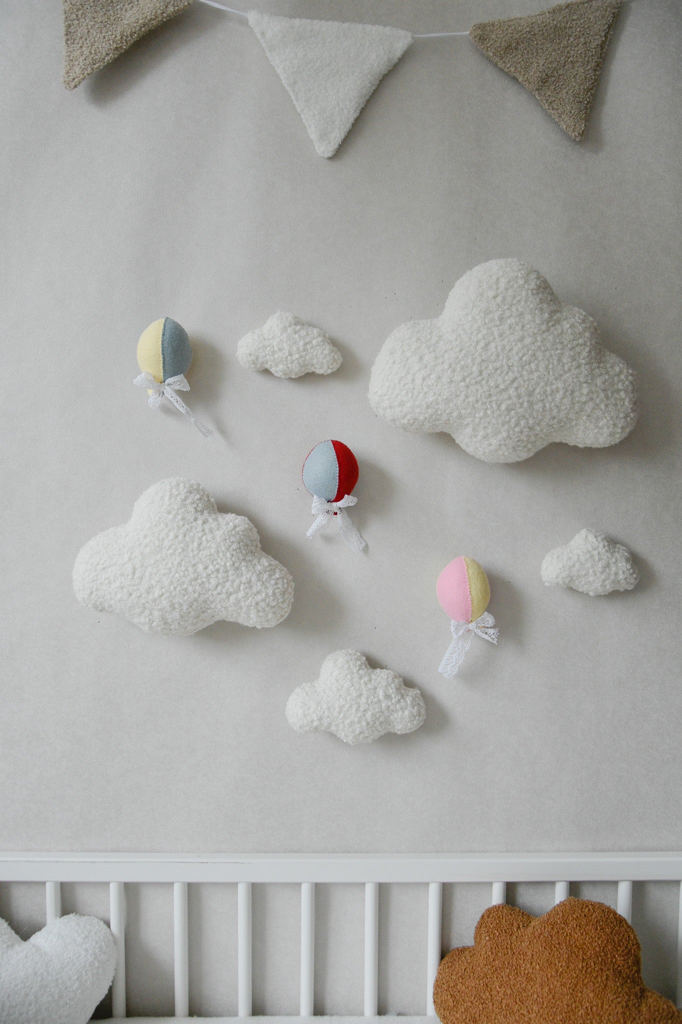 Hot Air Balloon Wall Decor Set | Nursery Wall Decor