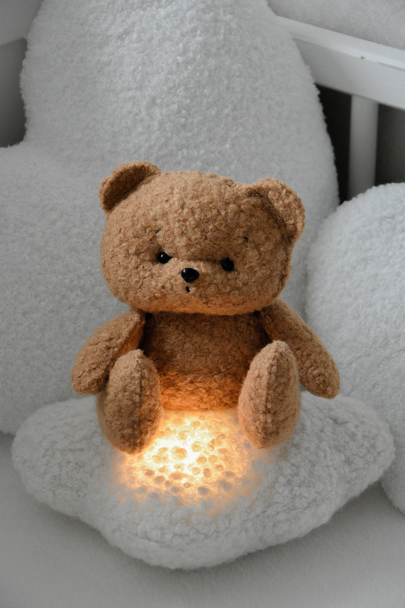 Teddy Bear Nursery Night Light | Bouclé Cloud Light