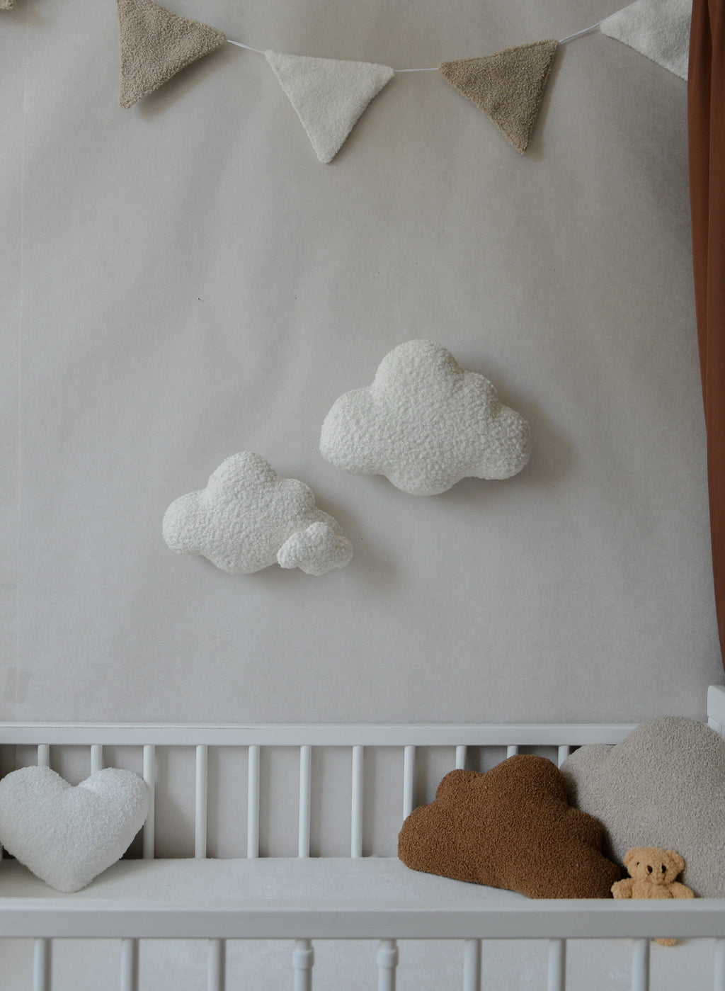 Bouclé Cloud Wall Decor set