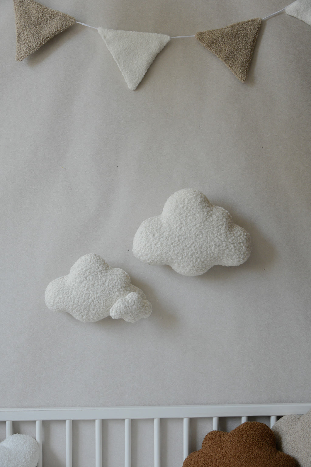 Bouclé Cloud Wall Decor set