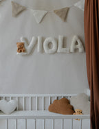 Personalized Bouclé Teddy bear Letter Pillow