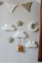Teddy Bear Wall Decor set with Swing