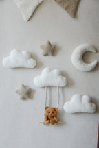 Teddy Bear Wall Decor set with Swing