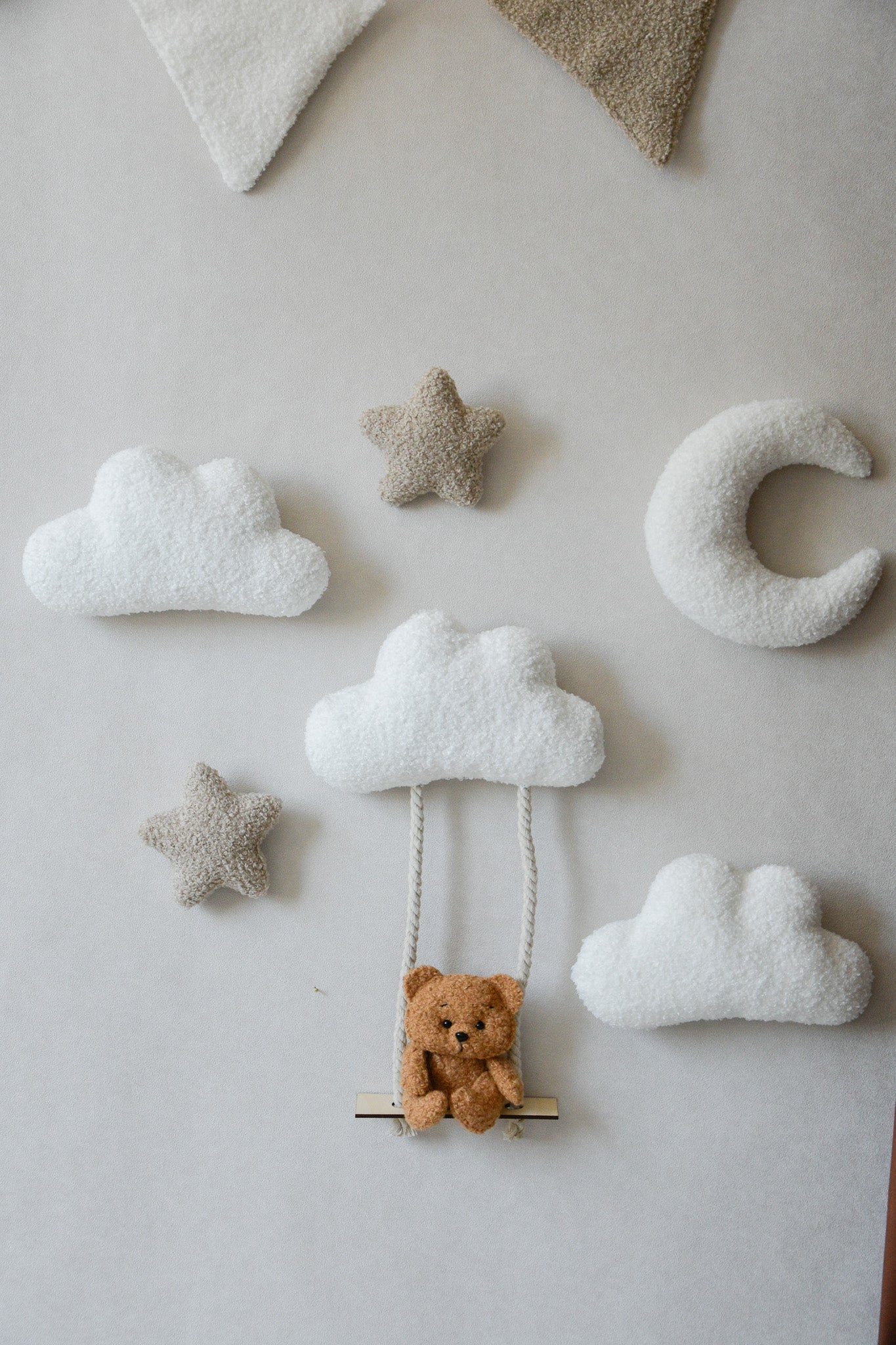 Teddy Bear Wall Decor set with Swing