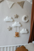 Teddy Bear Wall Decor set with Swing