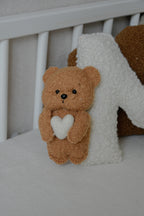 Personalized Bouclé Teddy bear Letter Pillow