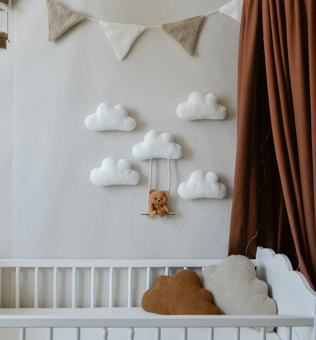 Teddy Bear Wall Decor set with Swing