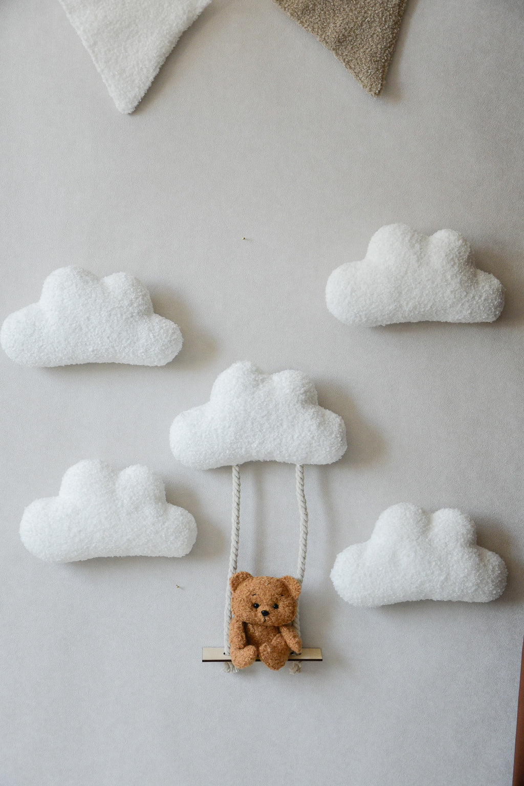 Teddy Bear Wall Decor set with Swing