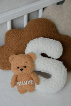 Personalized Bouclé Teddy bear Letter Pillow
