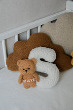 Personalized Bouclé Teddy bear Letter Pillow