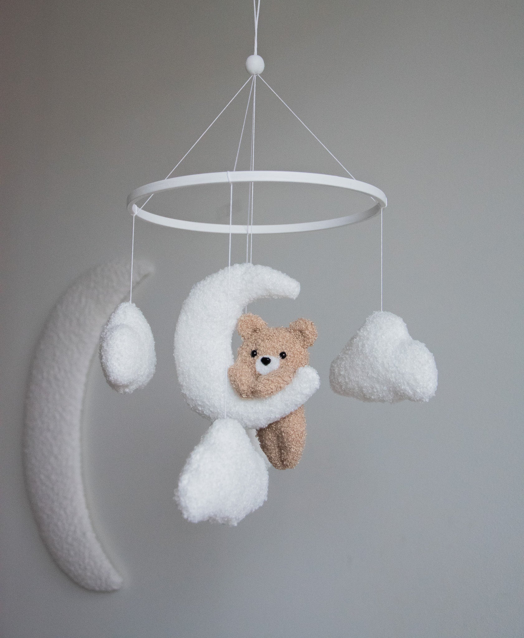 Teddy bear baby mobile
