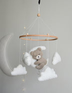 Teddy bear baby mobile