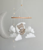 Teddy bear baby mobile