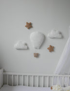 Boucle hot air balloon wall decoration set - Minidreams Decor