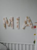 Custom Boucle Letter/Name Sign for Nursery - Minidreams Decor