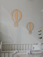 Wooden hot air balloon wall decor - Minidreams Decor