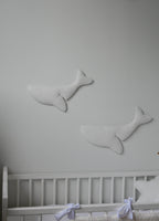 Boucle whale wall decor - Minidreams Decor