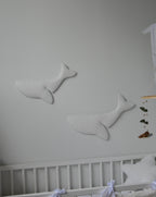 Boucle whale wall decor - Minidreams Decor