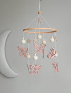 Butterfly nursery baby mobile - Minidreams Decor