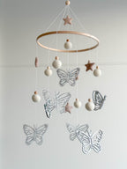 Butterfly nursery baby mobile - Minidreams Decor