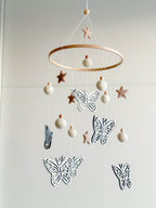Butterfly nursery baby mobile - Minidreams Decor